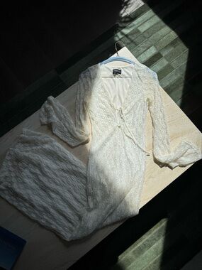 Bardot White Mesh maxi dress ✨